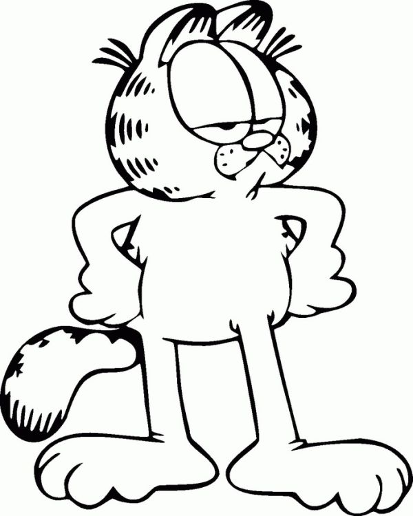Free garfield coloring pages