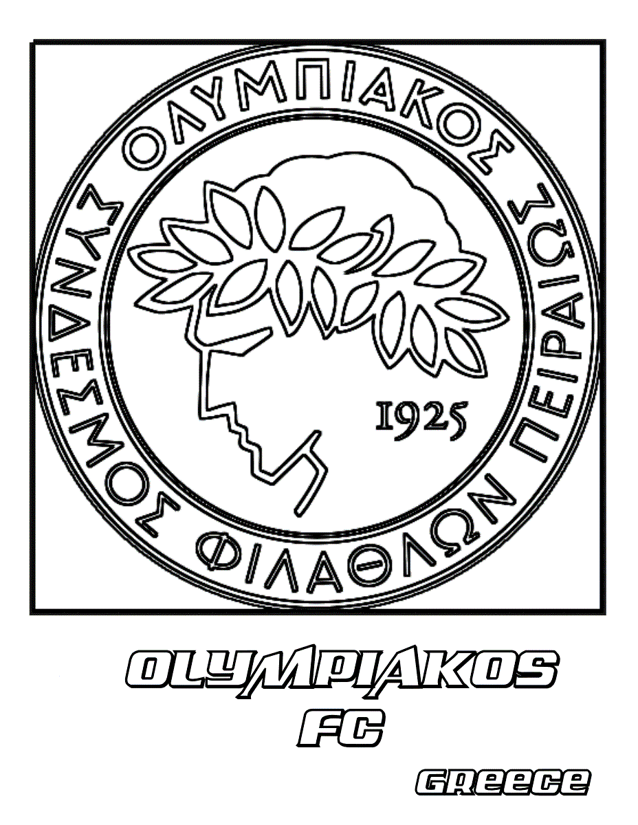 free olympiakos coloring pages