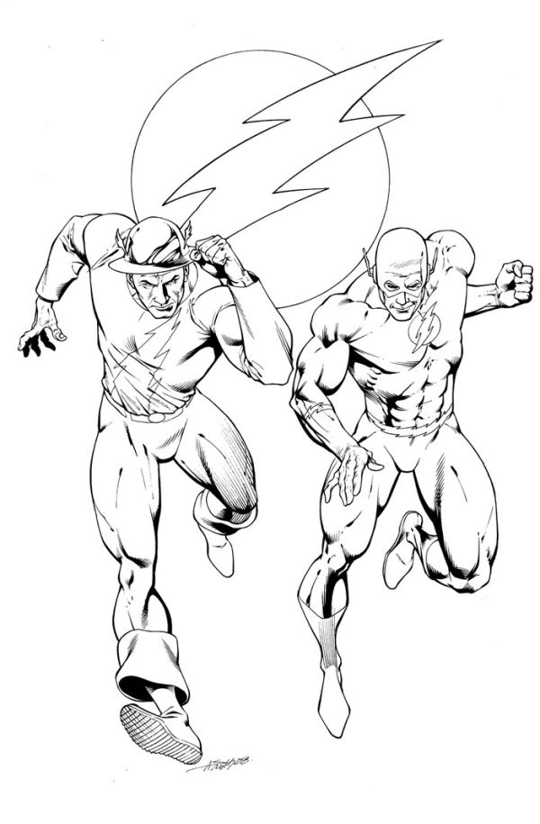 Free printable the flash coloring pages