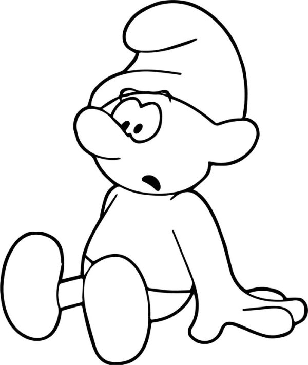 Free smurfs coloring pages for kids