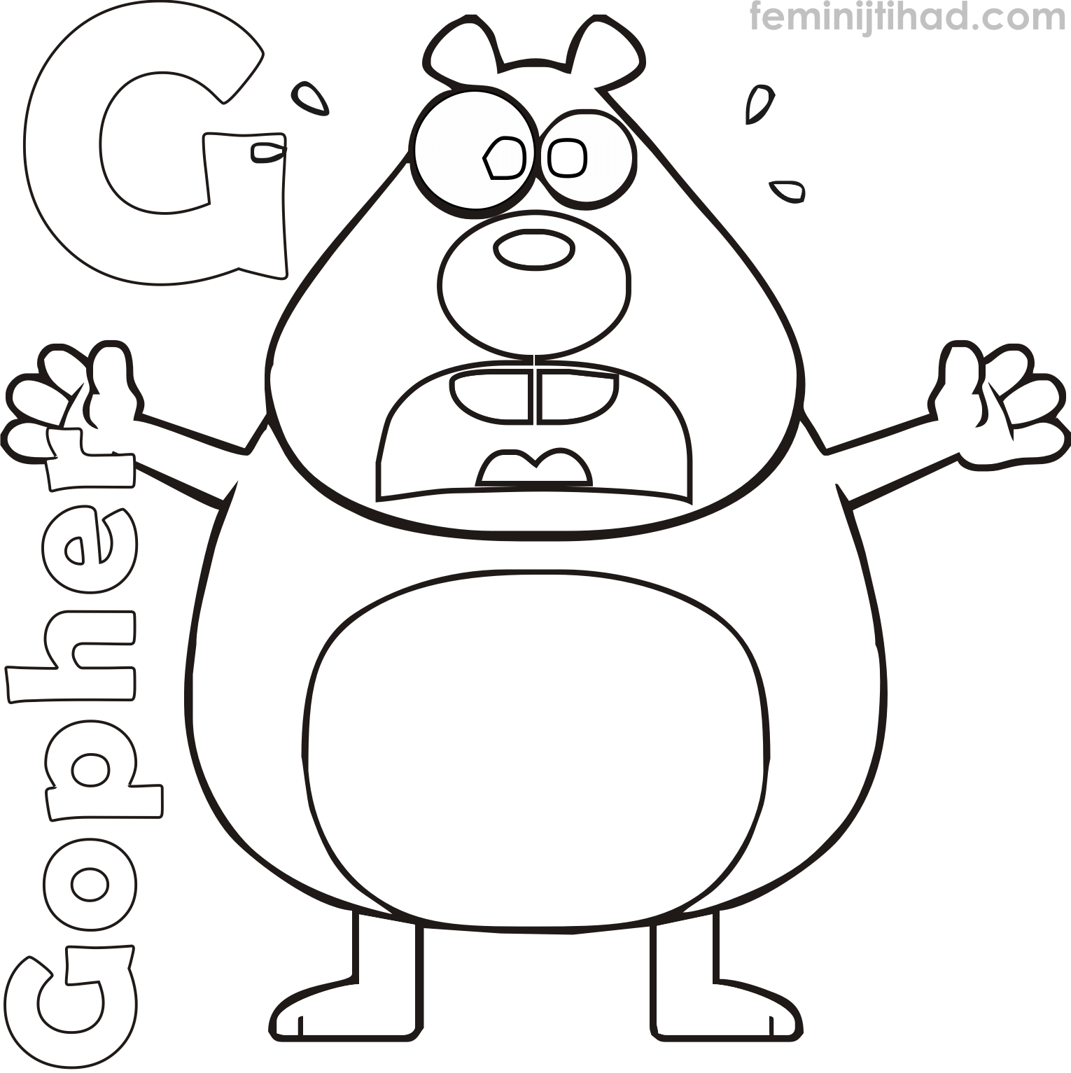 Free Coloring Page Ghoper