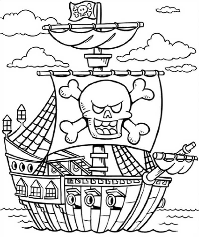 Free Printable Boat Coloring Pages
