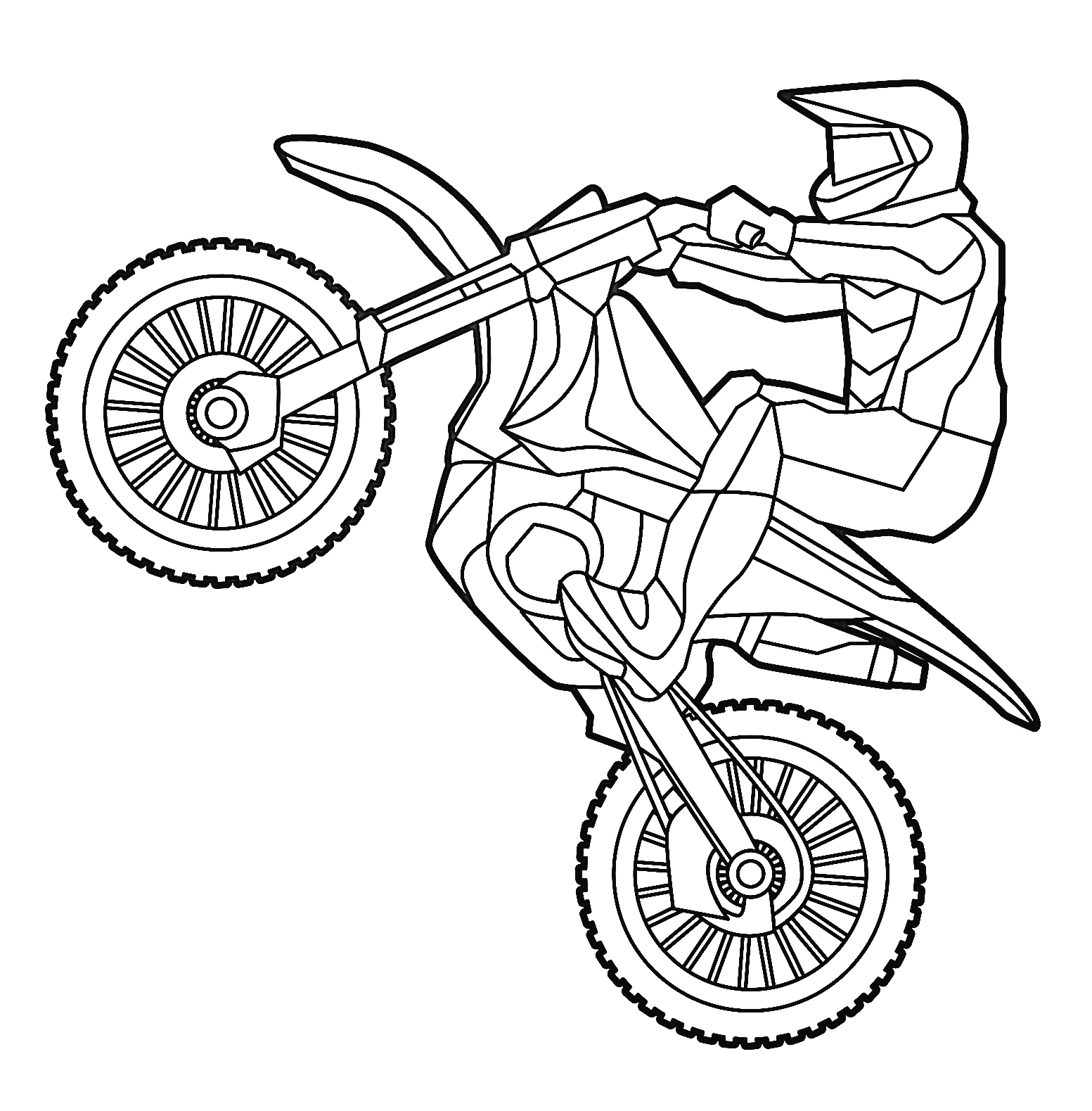 freestyle motorcycle racing coloring pages