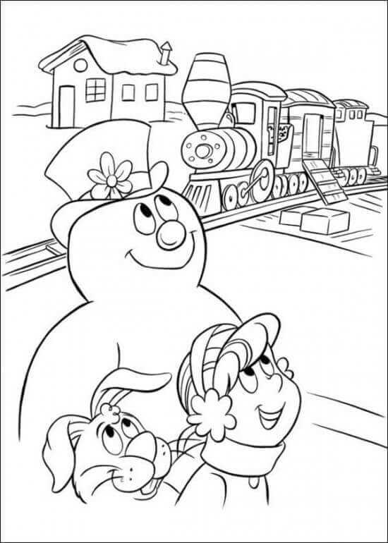 Frosty The Snowman Coloring Pages Pdf