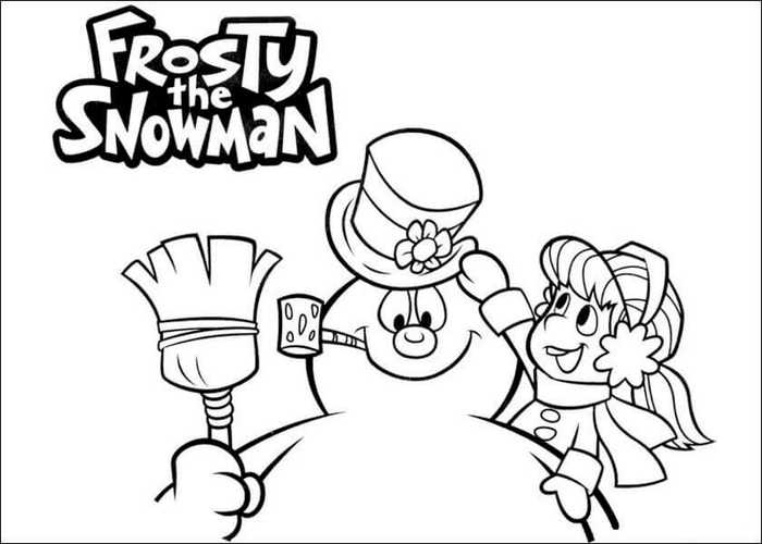Frosty The Snowman Coloring Pictures