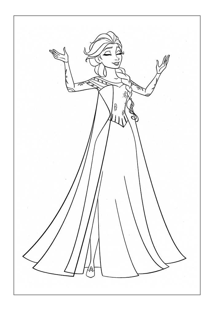 Frozen Coloring Page Download Elsa