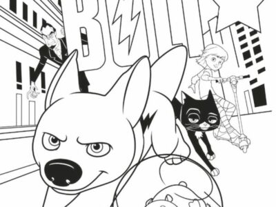 Fun Bolt Disney Coloring Page for Children