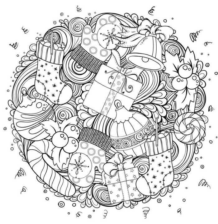 Fun Christmas Coloring Pages For Adults