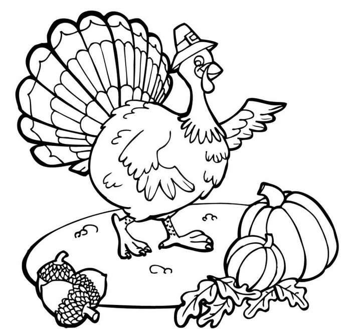 Fun Turkey Thanksgiving Coloring Pages