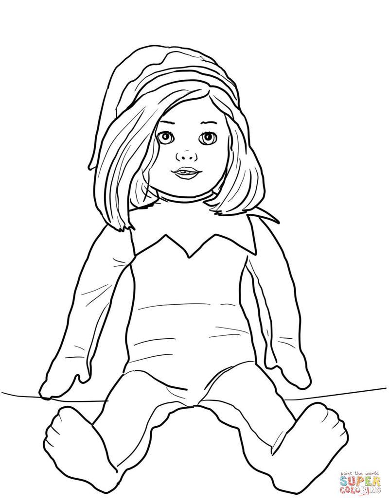 Funny Elf Coloring Pages