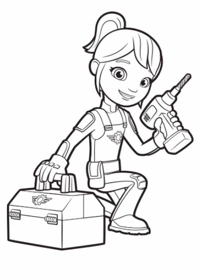 Gabby Blaze And The Monster Machines Coloring Pages