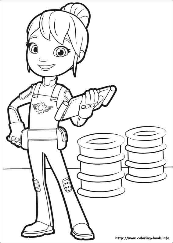 Gabby From Blaze And The Monster Machines Coloring Pages