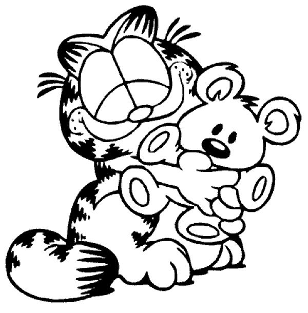 Garfield Coloring Pages Jim Davis