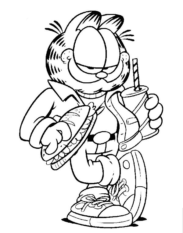 Garfield Coloring Pages