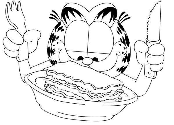 Garfield Comic Strip Coloring Page