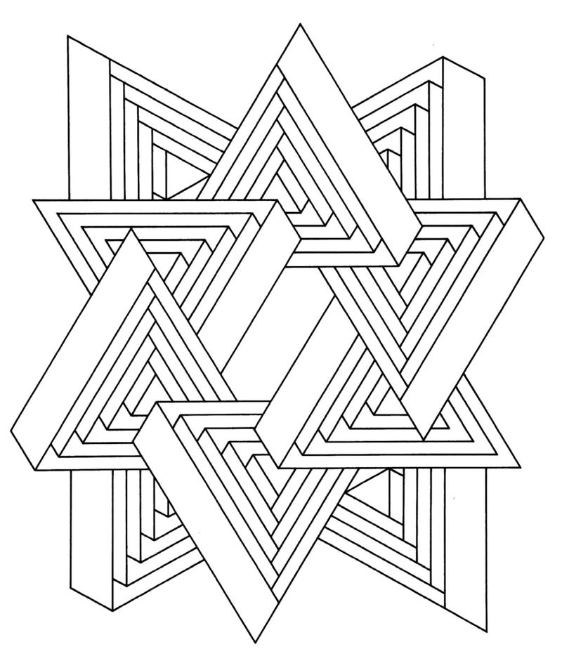 Geometric Circle Coloring Pages