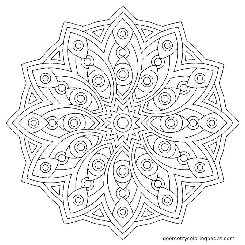 Geometric Coloring Pages Advanced