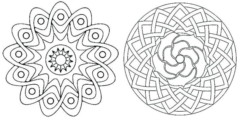 Geometric Coloring Pages For Adults To Print