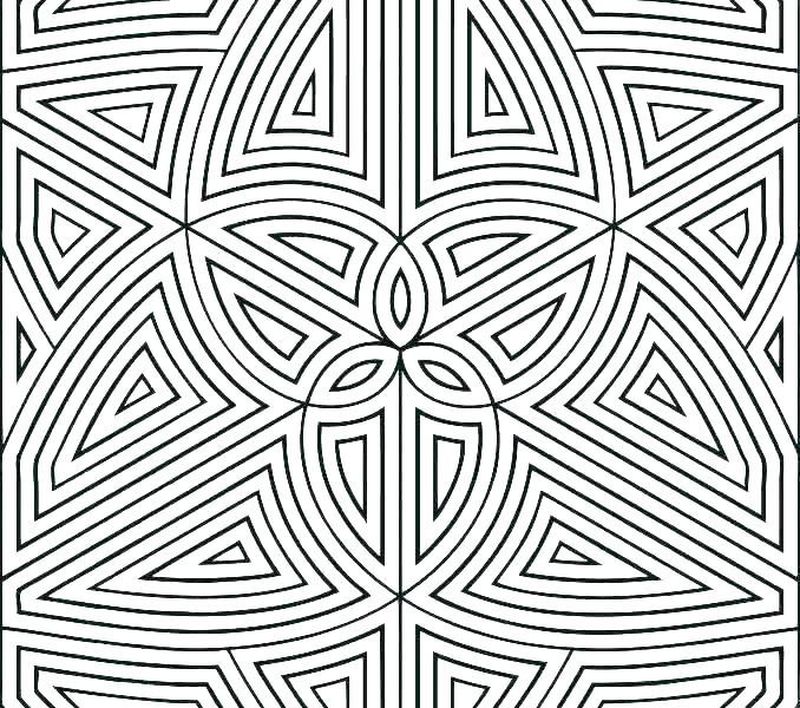 Geometric Coloring Pages Geometry