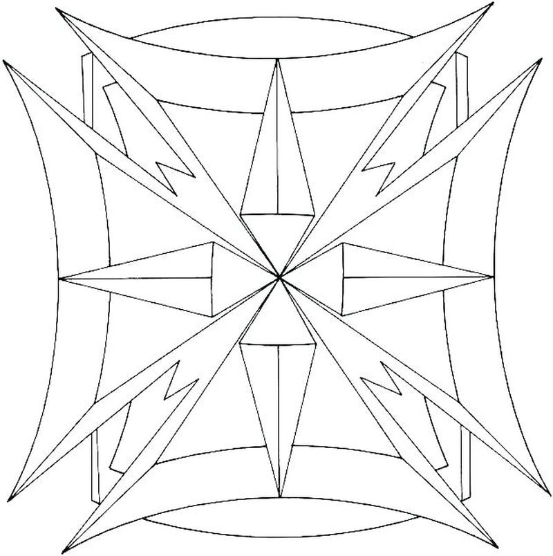 Geometric Coloring Pages Print