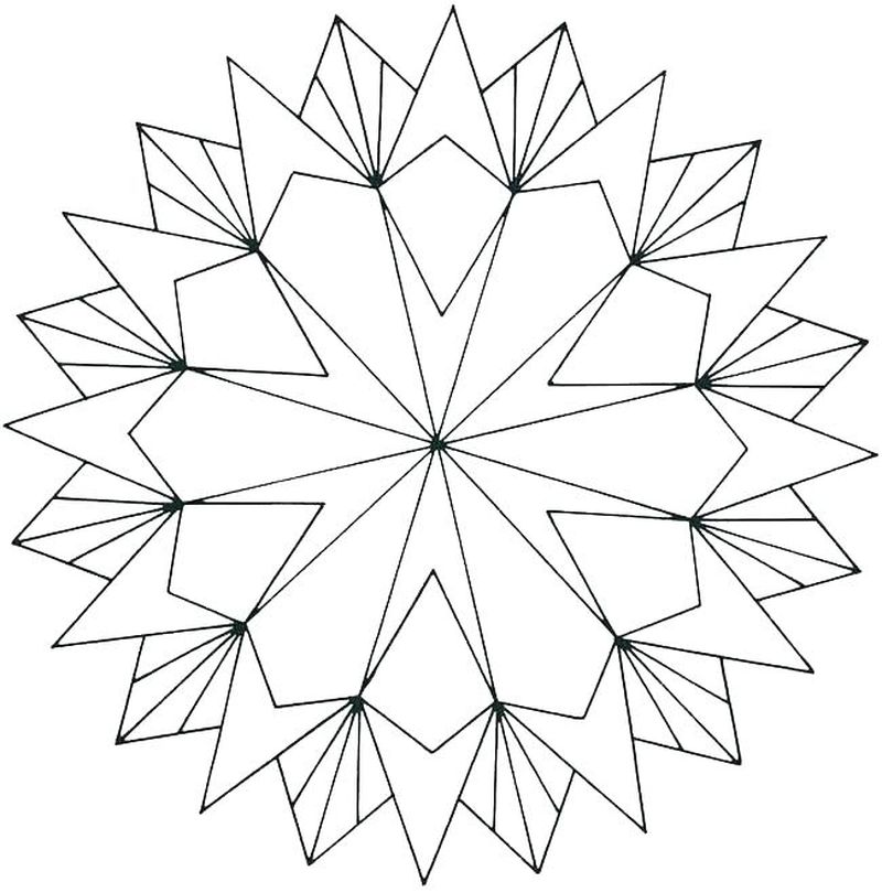 Geometric Design Coloring Pages Free
