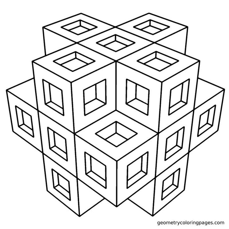 Geometric Design Coloring Pages Printable