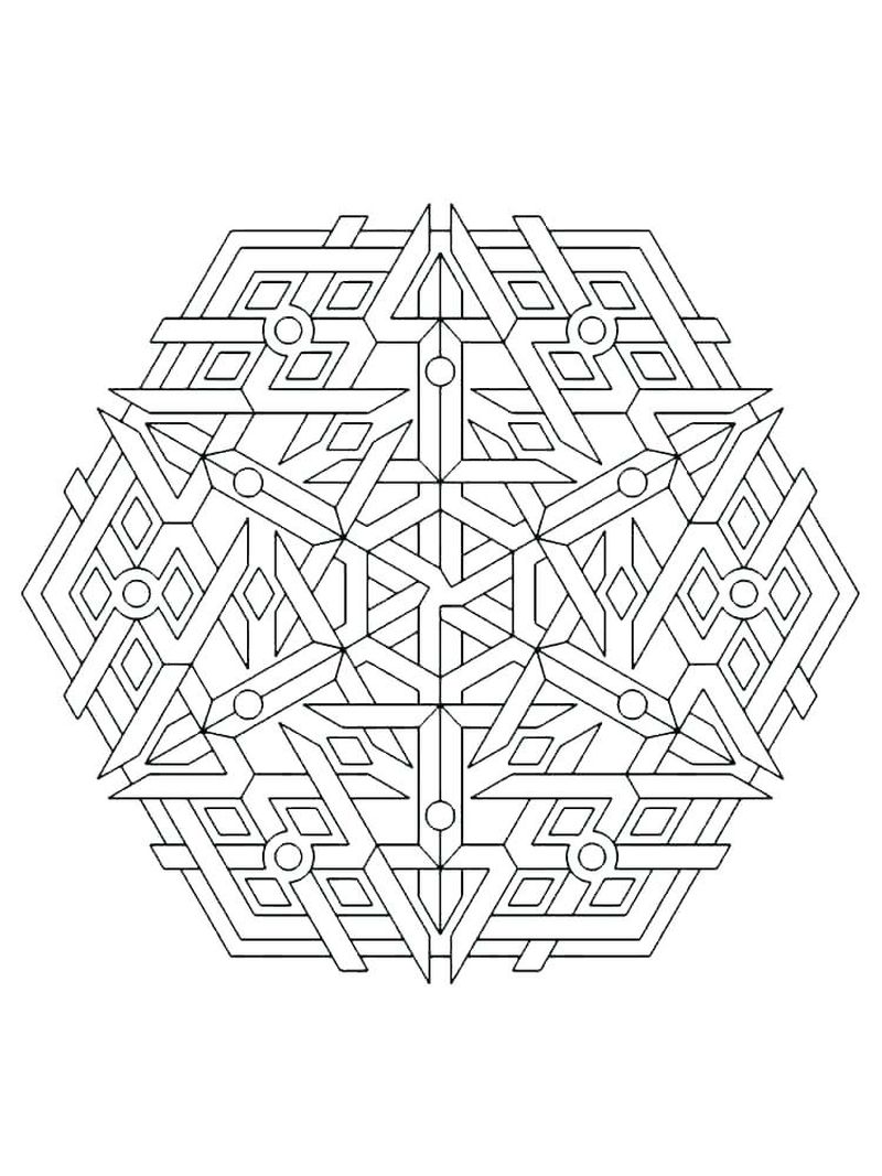 Geometric Design Coloring Pages To Print