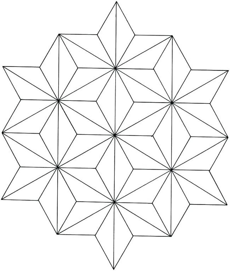 Geometric Shape Coloring Pages