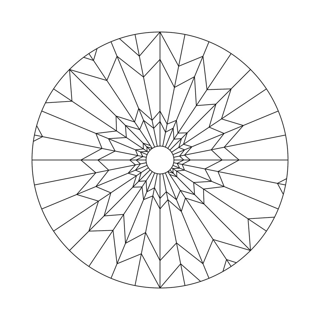 geometry coloring pages for kids
