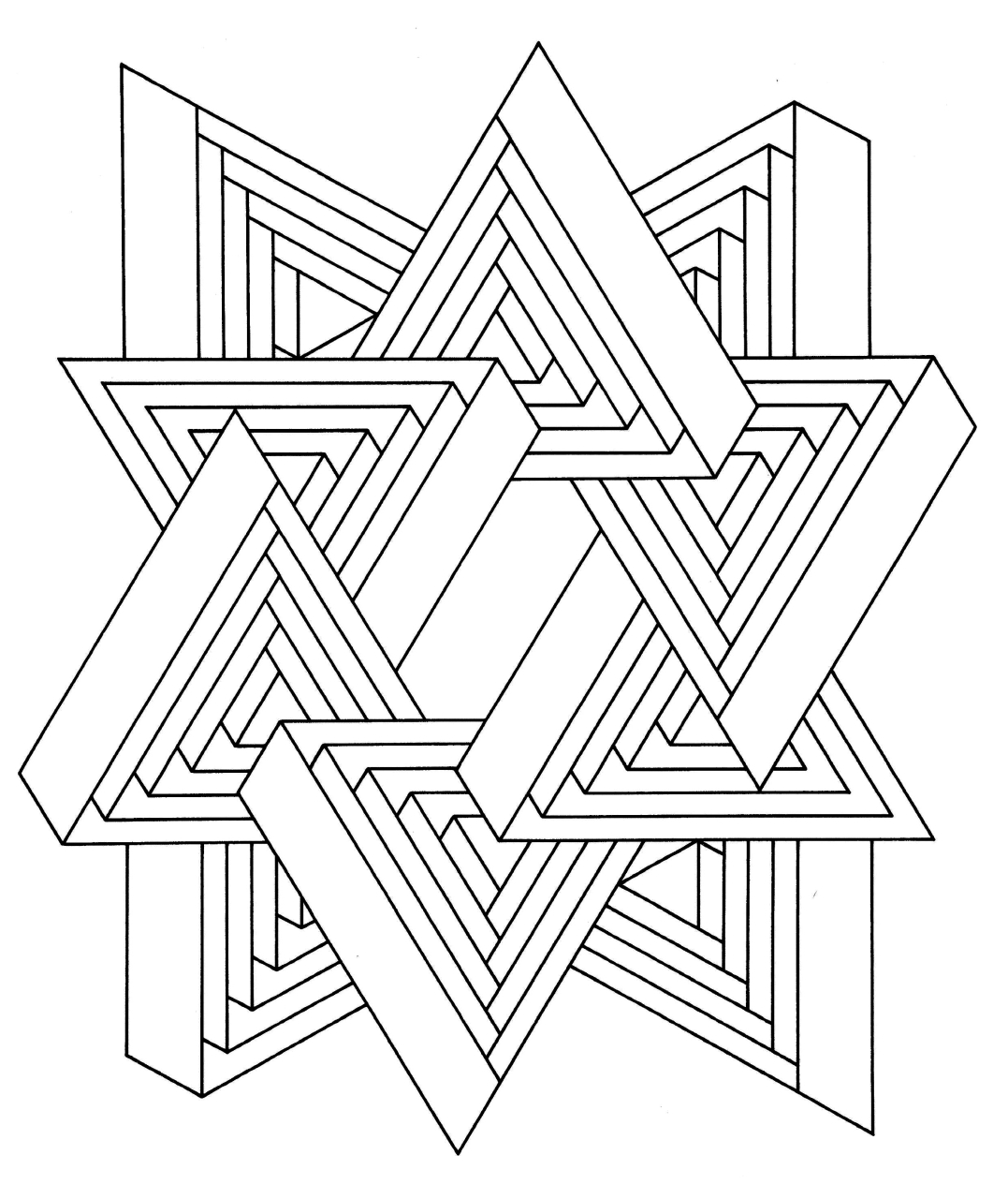 geometry coloring pages to print