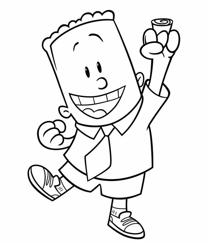 George Captain Underpants Coloring Page