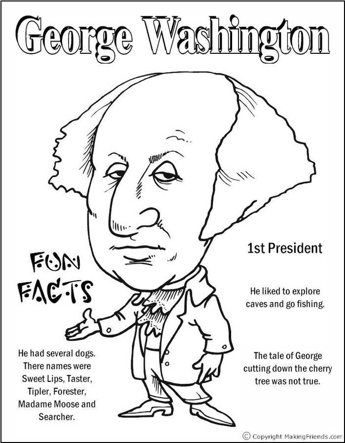George Washington Fun Facts Sheet