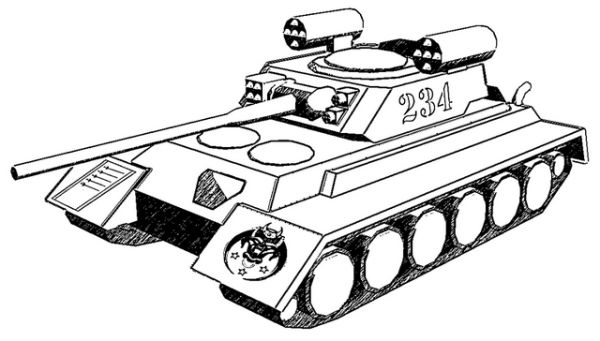 tank coloring pages