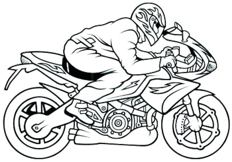 get this motorcycle coloring pages fast