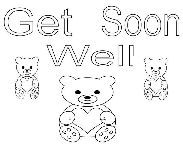 Get Well Soon Coloring Pictures To Print