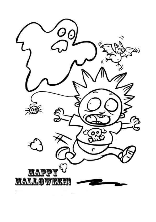 Ghost Coloring Pictures To Print For Kids