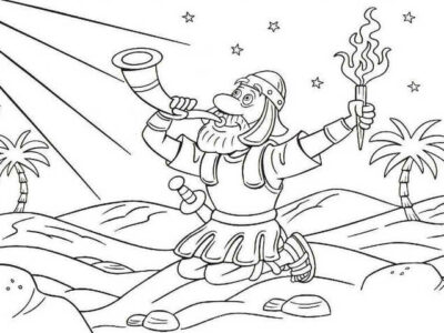 Gideon Sunday School Coloring Pages