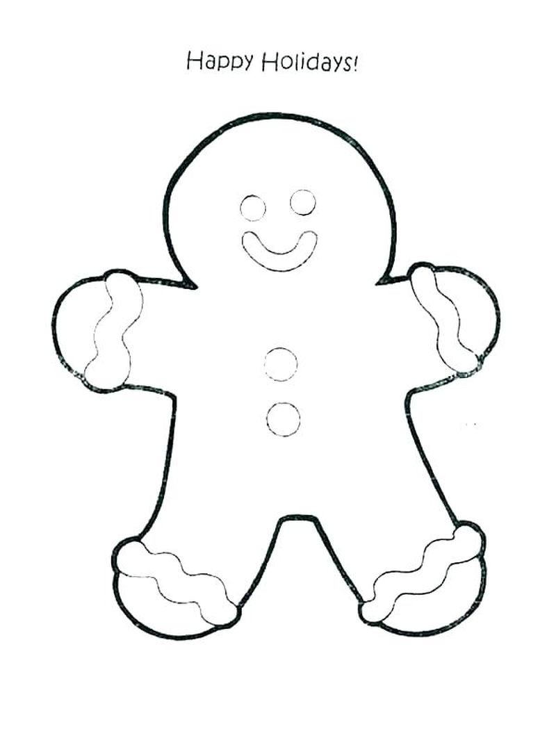 Gingerbread Man Loose In The School Coloring Page