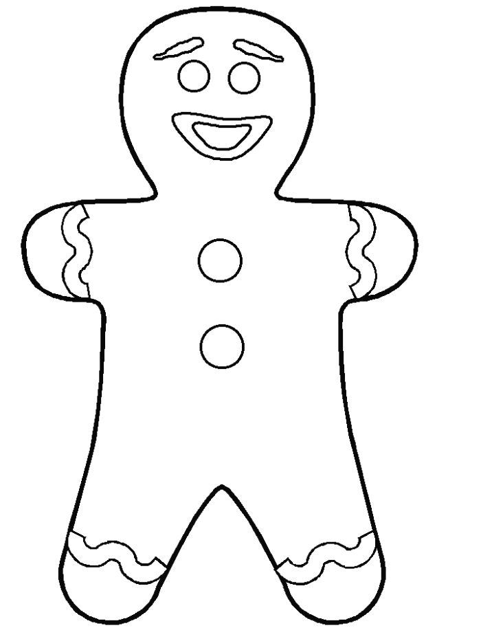 Gingy From Shrek Coloring Pages
