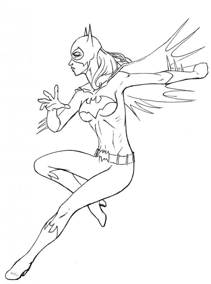 Girl Coloring Pages Batgirl