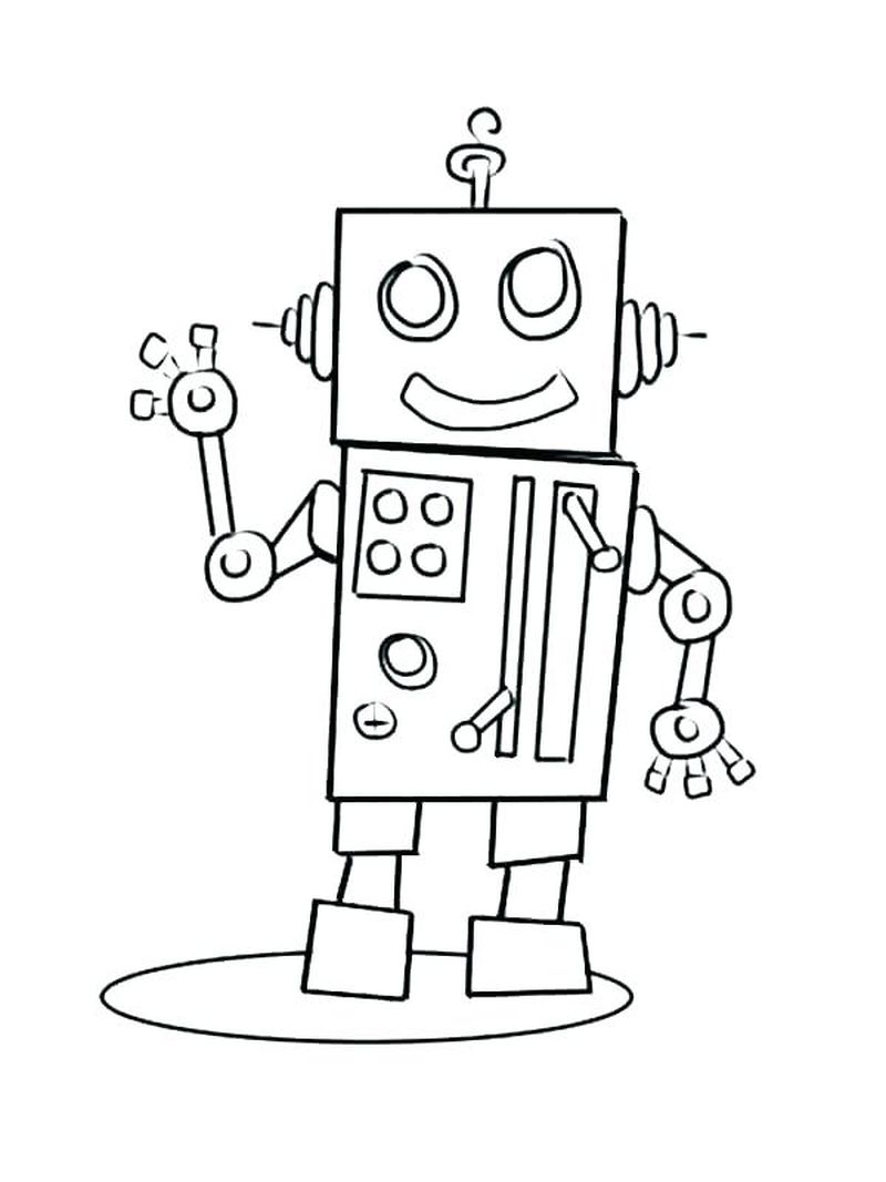 Cool Robot Coloring Pages PDF To Print For Kids - Coloringfolder.com