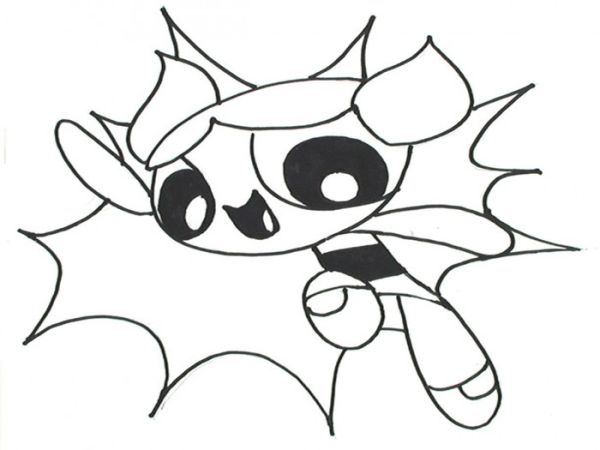 Girl power the powerpuff girls coloring pages