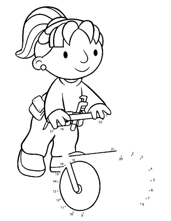 Girls bob the builder coloring pages