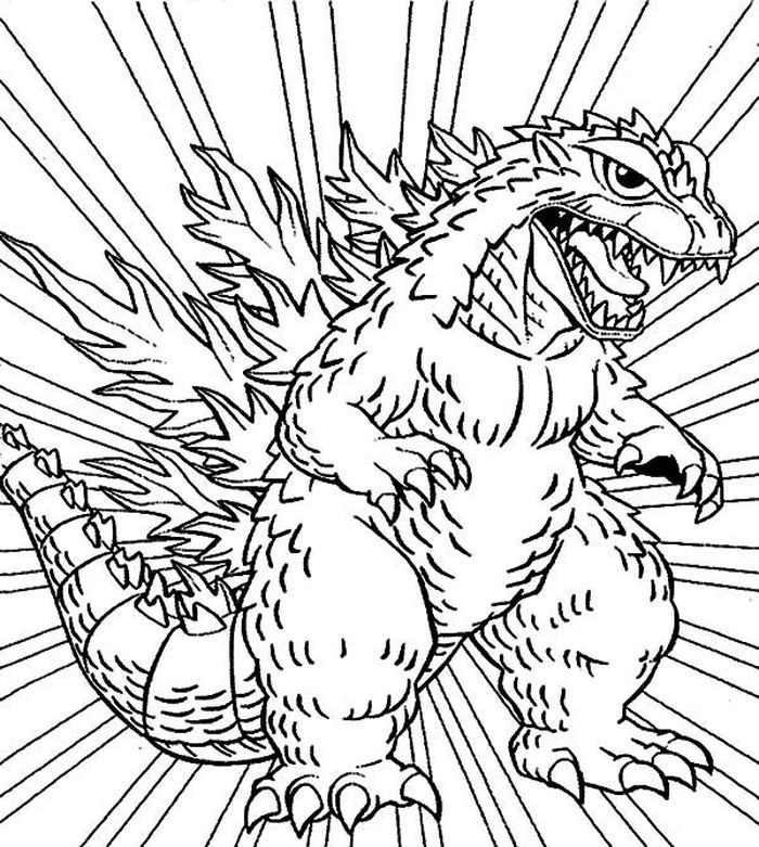 Godzilla Coloring Pages