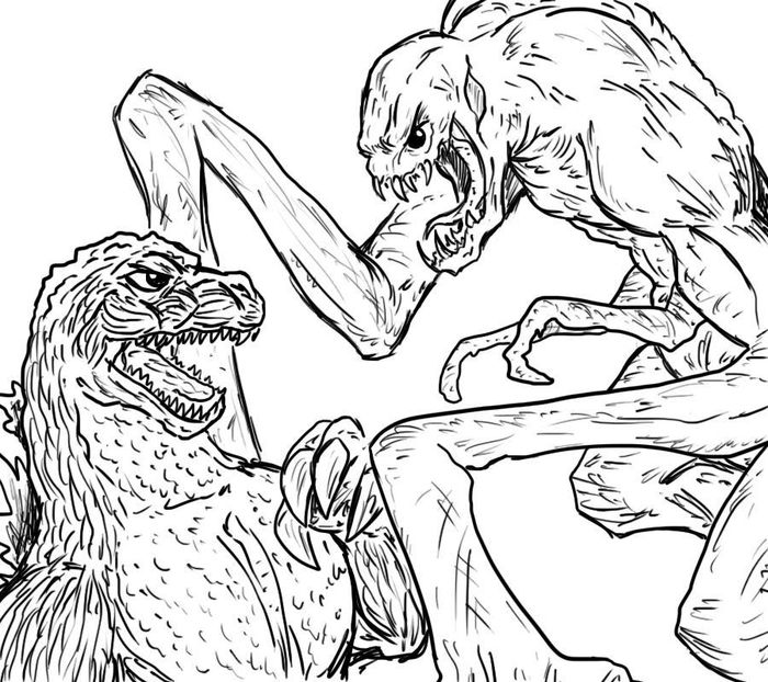 Godzilla Coloring Pages Free Online