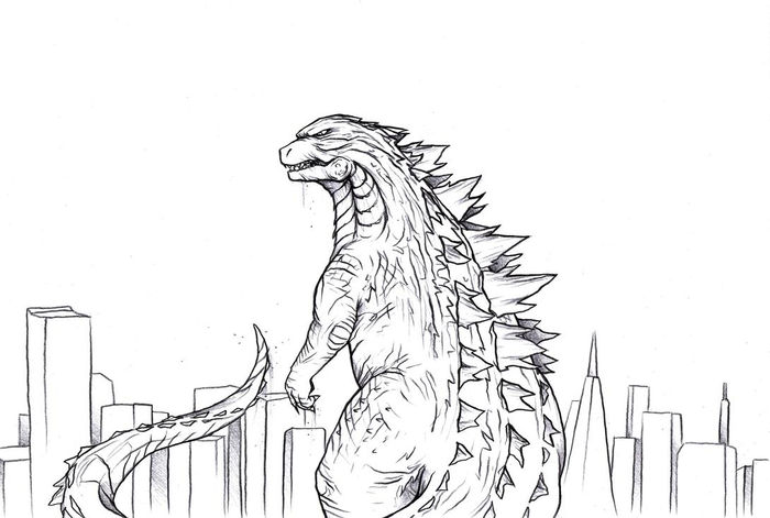 Godzilla Coloring Book Pages