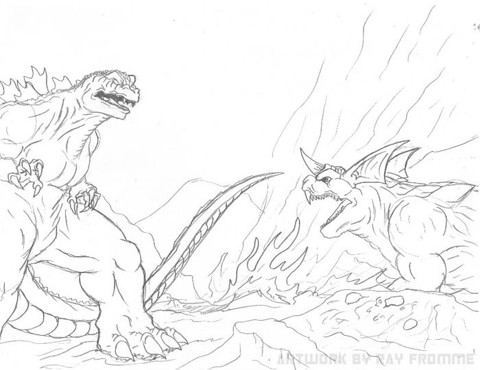 Godzilla Coloring Pages