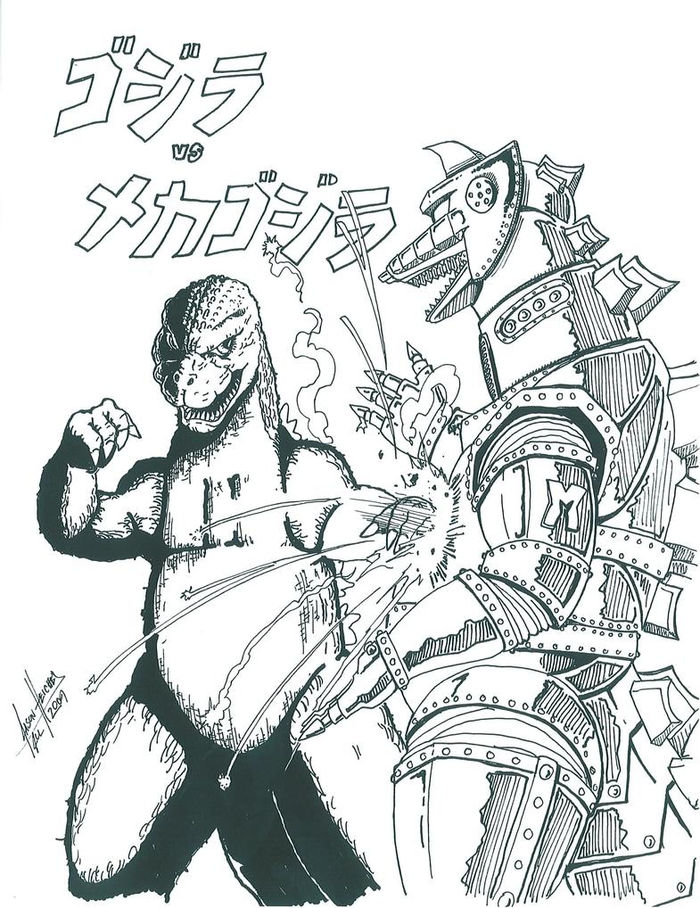 Godzilla Gigan Coloring Pages