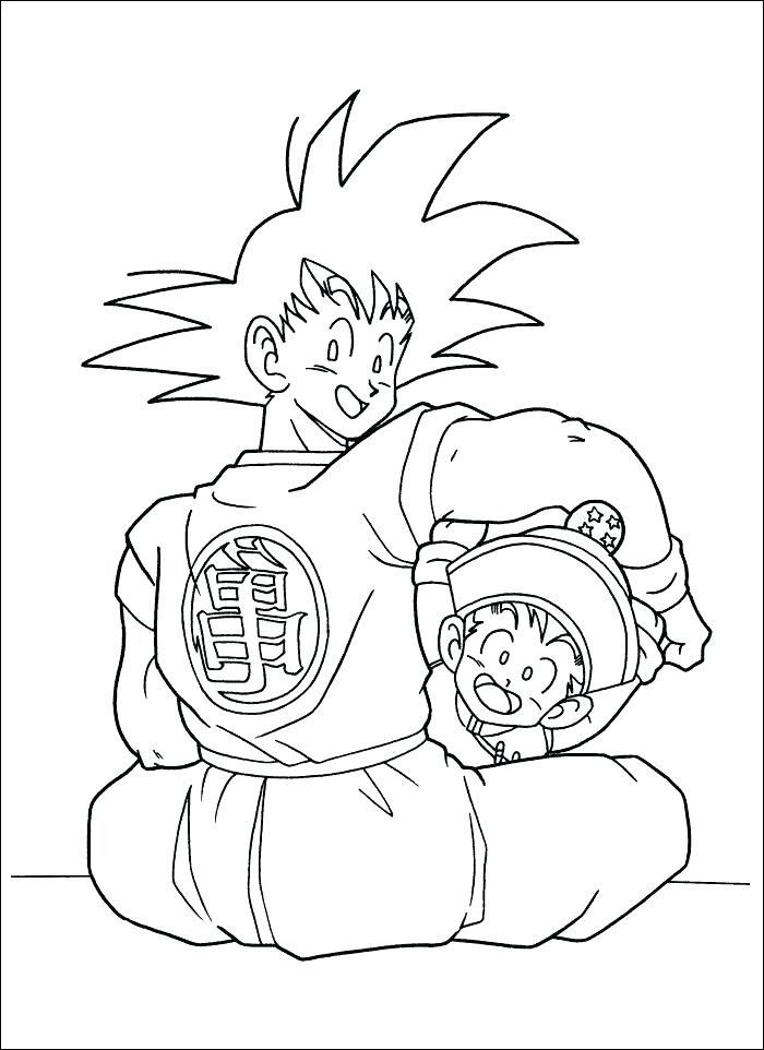 Goku And Sons Sessions Coloring Pages