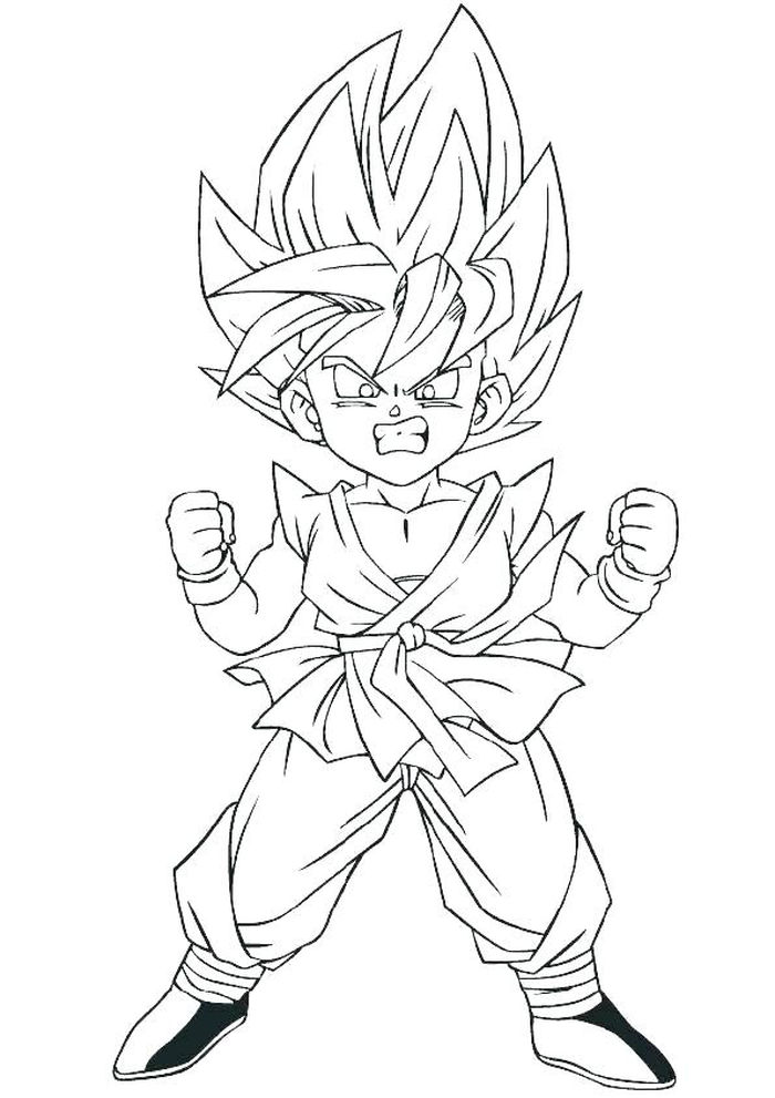 Goku Gt Coloring Pages